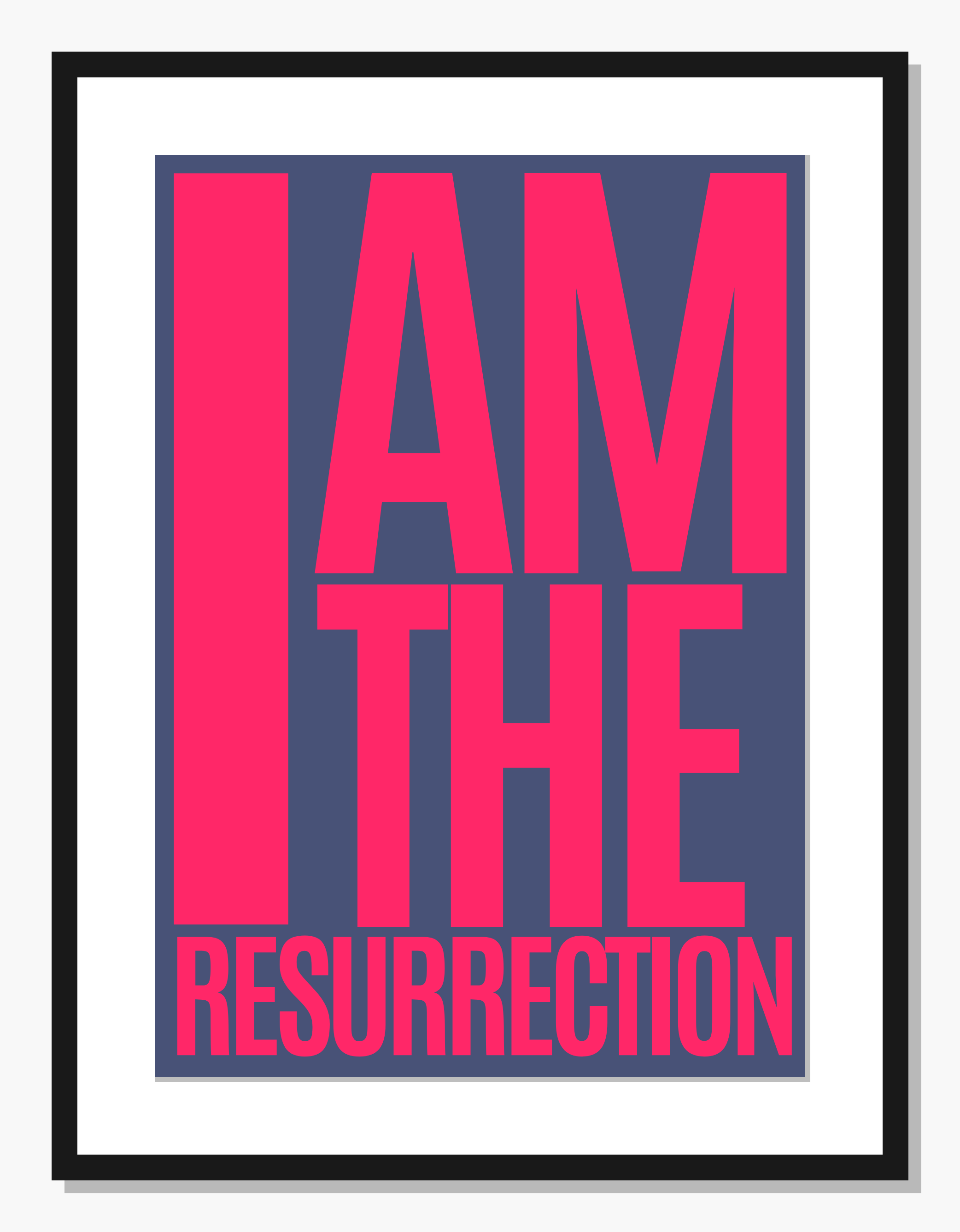 pink Typography wall art: Bold Declaration