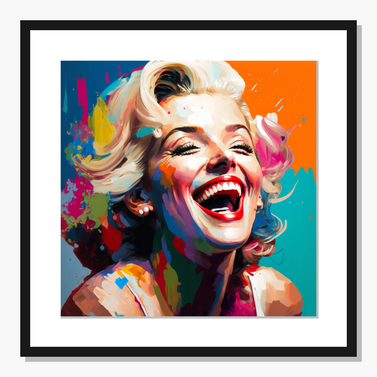 orange Icons wall art: Marilyn