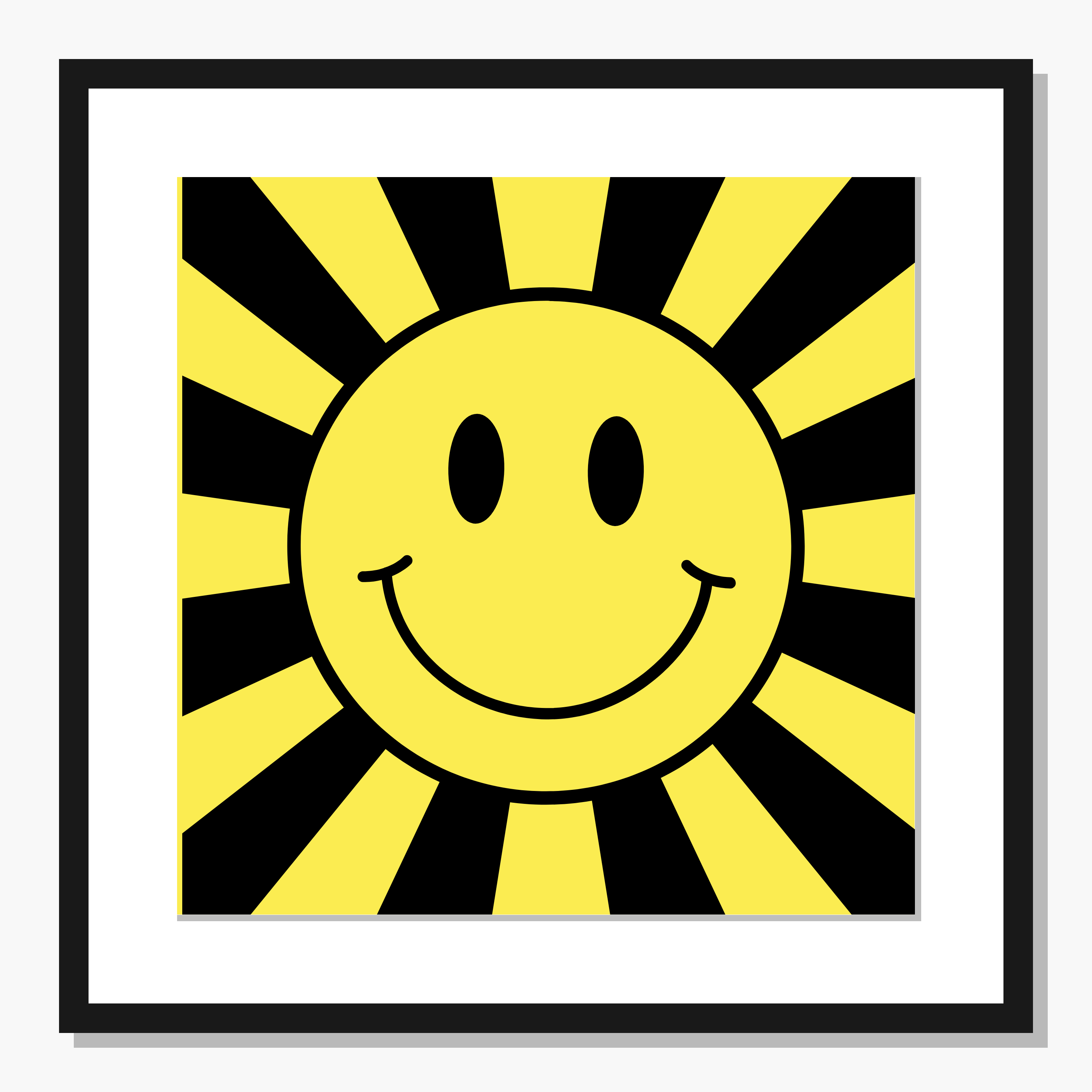 yellow Retro wall art: Sunny Disposition