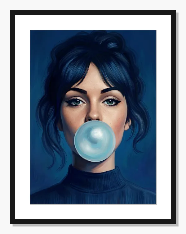  Abstract wall art: Bubble Up Blues