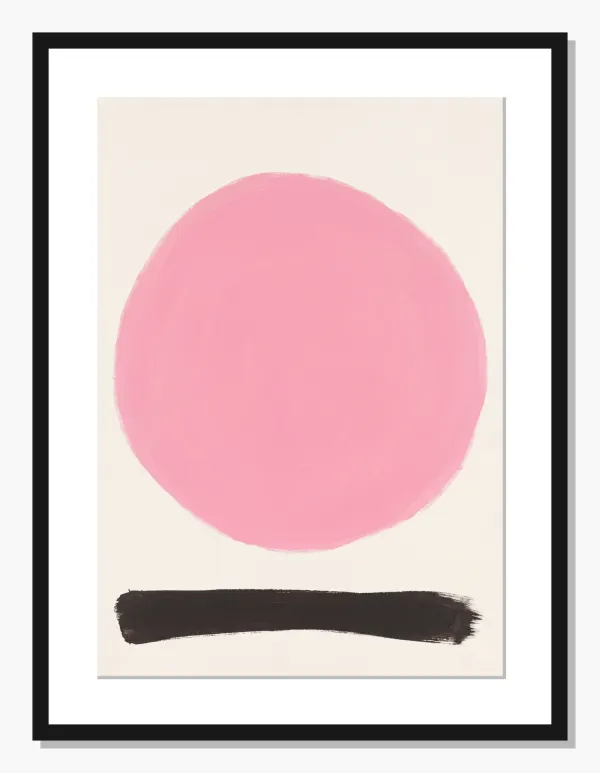 pink Abstract wall art: Bubblegum Balance